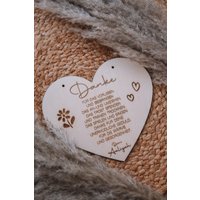 Personalisiertes Abschiedsgeschenk Für Erzieherin, Abschied Kindergarten, Holzschild Erzieherin von MyLittleBuddys