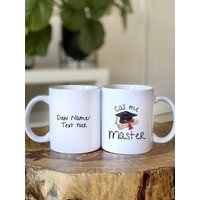 Call Me Master - Personalisierbare Tasse Abschluss Graduation Universität Akademiker Mug von MyLittleCoffeeBean