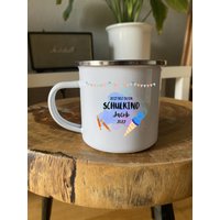 Ich Bin Jetzt Ein Schulkind 2022 - Personalisierte Tasse Mit Name von MyLittleCoffeeBean