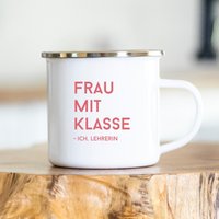 Lustige Lehrerin-Tasse - Ich Bin Eine Frau Mit Klasse Geschenkidee Für Lehrerin Personalisiert von MyLittleCoffeeBean
