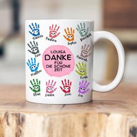 Personalisierbare Tasse - Erzieherin Dankeschön Abschiedsgeschenk Emaille Keramik Geschenk Tagesmutter Personalisierbare Tasse - Erzieherin Dankeschön Abschiedsgeschenk Emaille Keramik Geschenk Tagesmutter von MyLittleCoffeeBean