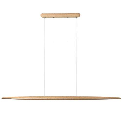 LED Pendelleuchte Modern design Hängelampe Hängeleuchte aus Holz Pendellampe Dimmbar Pendelleuchten maximum 130 cm höhenverstellbar Kronleuchter für Esszimmer Wohnzimmer Schlafzimmer Innenleuchte von MyLjp