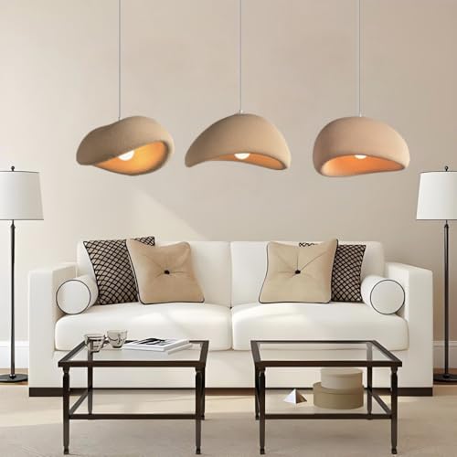 MyLjp Moderne Hängeleuchte Kreative Pendelleuchte Wabi-Sabi Pendelleuchte E27 Esstisch Lampe Nordic Style Schlafzimmer Wohnzimmer Esszimmer Küche Hängelampe Kinderzimmer Kronleuchter(B) von MyLjp