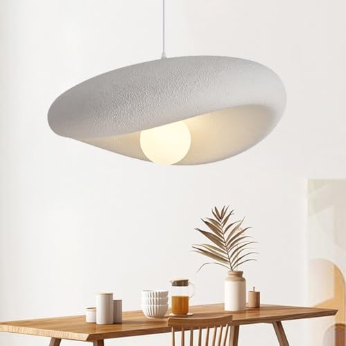 MyLjp Moderne Wabi-Sabi Pendelleuchte Kreative Hängeleuchte Polystyrol Pendellampe E27 Esstischlampe Höhenverstellbar Nordisch Stil Für Schlafzimmer Wohnzimmer Esszimmer Küche Restaurant Hängelampe von MyLjp