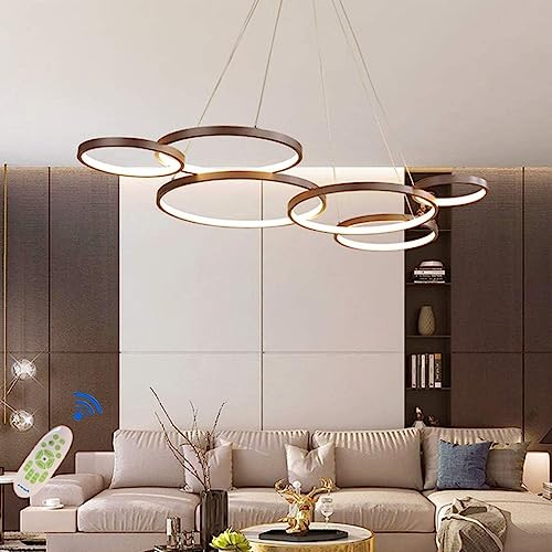 MyLjp Pendelleuchte Moderne LED Dimmbar Esstischlampe Hängelampe Dimmbar Hoehenverstellbar Hängeleuchte 88W Wohnzimmerlampe Kronleuchter Schlafzimmer Kreativität Küche Esstisch Lampe Beleuchtung Licht von MyLjp
