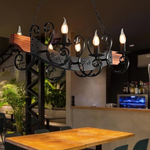 Vintage Holz Pendelleuchte Industrielle Schwarz Metall E14 Hängeleuchte Retro Antik Kronleuchter Loft Rustikale Industrie Pendellampe Höhenverstellbar Hängelampe Esstisch Küche Wohnzimmer Bar Cafe Vintage Holz Pendelleuchte Industrielle Schwarz Metall E14 Hängeleuchte Retro Antik Kronleuchter Loft Rustikale Industrie Pendellampe Höhenverstellbar Hängelampe Esstisch Küche Wohnzimmer Bar Cafe von MyLjp