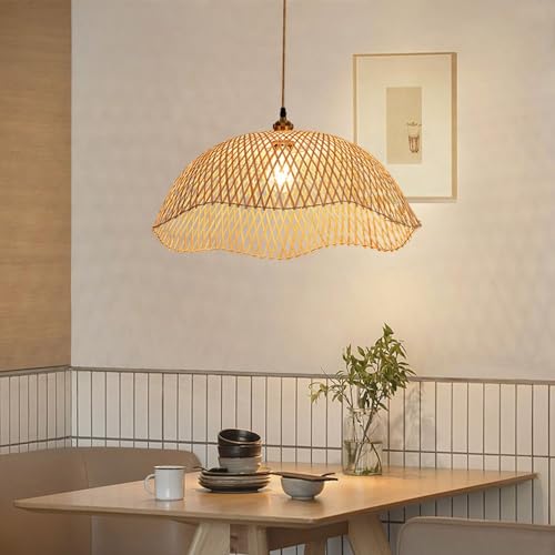Vintage handgeflochtener Kronleuchter Bambus Pendellampe e27 rustikaler Hängeleuchten natürlicher Rattan Kronleuchter höhenverstellbar Esszimmer Flur Arbeitszimmer Wohnzimmer dekorative Lampen(Größe:5 Vintage handgeflochtener Kronleuchter Bambus Pendellampe e27 rustikaler Hängeleuchten natürlicher Rattan Kronleuchter höhenverstellbar Esszimmer Flur Arbeitszimmer Wohnzimmer dekorative Lampen(Größe:5 von MyLjp