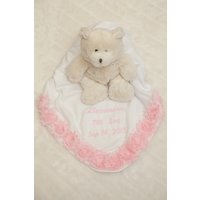 Baby Decke Personalisierte Mädchen Weiß Empfangen Geschenk von MyLolliflopsLLC