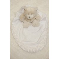 Baby Mädchen Personalisierte Taufe Decke Besondere Anlass Weiß Erhalten von MyLolliflopsLLC
