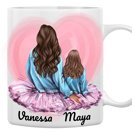 Einzigartige Personalisierte Mama und Tochter Tasse, Personalisiertes Geschenk für Mama zum Geburtstag – Persönliches Design von Tochter und Mutter – Tasse voller Liebe und Erinnerungen… von MyMagicMemory