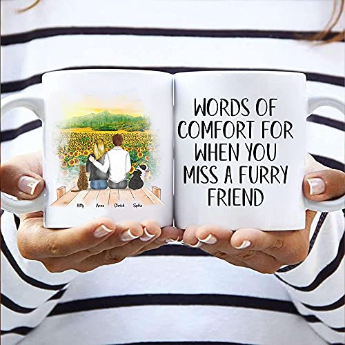 Katze und Hund Mit Paar | Perfekte und personalisierte Tasse für Sie und Ihren Partner von MyMagicMemory