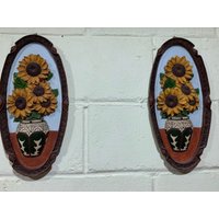 Wand Sonnenblume Ton Dekoration Set 1 Paar Wand Sonnenblume Ton Dekoration Set 1 Paar von MyMateStore