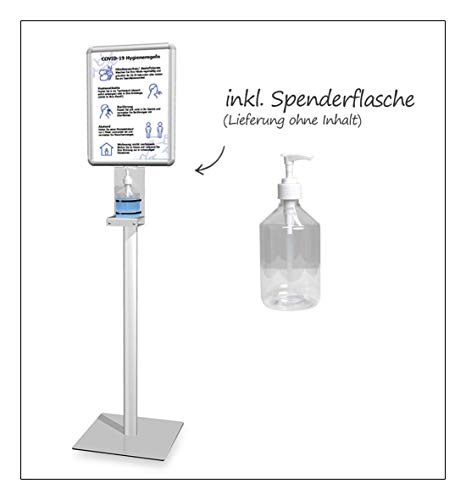 MyMAXXI | Mobiler Hand Desinfektionspender Info DIN A3 ohne Desinfektionsmittel Desinfektionsmittelstation Desinfektionsstation | disinfectant holder MyMAXXI | Mobiler Hand Desinfektionspender Info DIN A3 ohne Desinfektionsmittel Desinfektionsmittelstation Desinfektionsstation | disinfectant holder von MyMaxxi