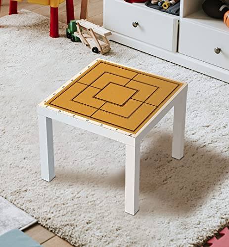 MyMaxxi | selbstklebende Tischfolie blasenfrei verkleben Klassiker Mühle Spielfolie kompatibel mit IKEA Lacktisch 55 x 55cm Aufkleber Sticker Kinderzimmer Spieltisch Brettspiele von MyMaxxi