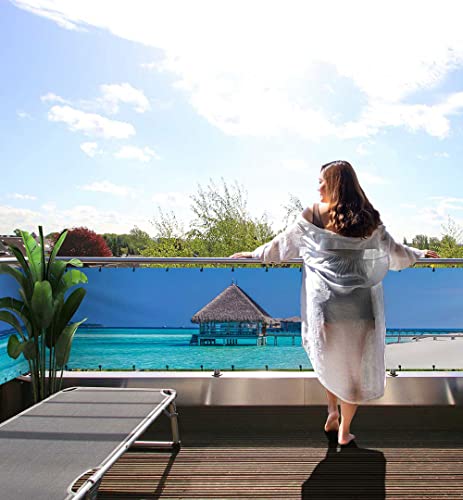 MyMaxxi Balkon Sichtschutz | Strand 01 5 x 0,9m | Abdeckung für Terrasse Balkon | Windschutz Sonnenschutz Blickdicht | Balkonverkleidung wetterfest Sichtschutz Zaun | Verkleidung MyMaxxi Balkon Sichtschutz | Strand 01 5 x 0,9m | Abdeckung für Terrasse Balkon | Windschutz Sonnenschutz Blickdicht | Balkonverkleidung wetterfest Sichtschutz Zaun | Verkleidung von MyMaxxi