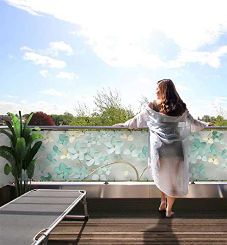 MyMaxxi Balkonbanner Sichtschutz - Abstrakt blühender Baum - Abdeckung für Terrasse Balkon - Windschutz Sonnenschutz Blickdicht - Balkonverkleidung wetterfest Sichtschutz Balkon - Verkleidung - von MyMaxxi