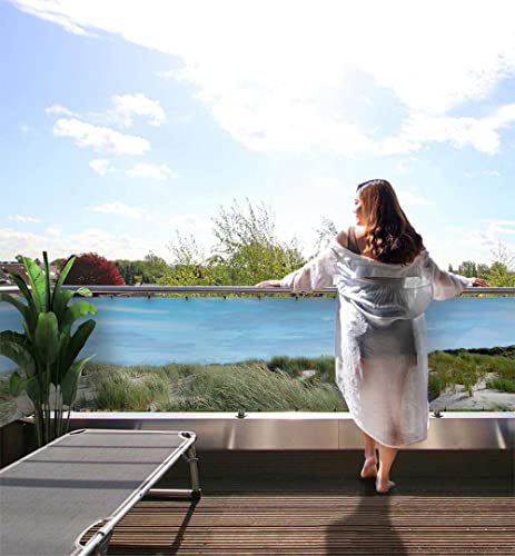MyMaxxi Balkonbanner Sichtschutz - Leuchtturm am Nordsee - Abdeckung für Terrasse Balkon - Windschutz Sonnenschutz Blickdicht - Balkonverkleidung wetterfest - MyMaxxi Balkonbanner Sichtschutz - Leuchtturm am Nordsee - Abdeckung für Terrasse Balkon - Windschutz Sonnenschutz Blickdicht - Balkonverkleidung wetterfest - von MyMaxxi