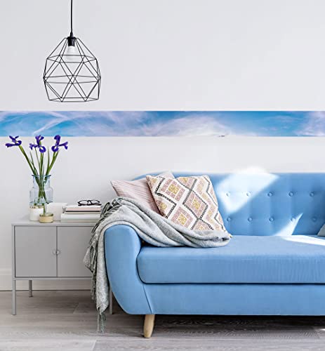 MyMaxxi | Bordüre | Wolken 02 900 x 20cm | Wandbordüre Wandtattoo | Tapetenbordüre aus Tapetenvlies | Dekoration für Ihr Badezimmer Wohnzimmer Küche von MyMaxxi