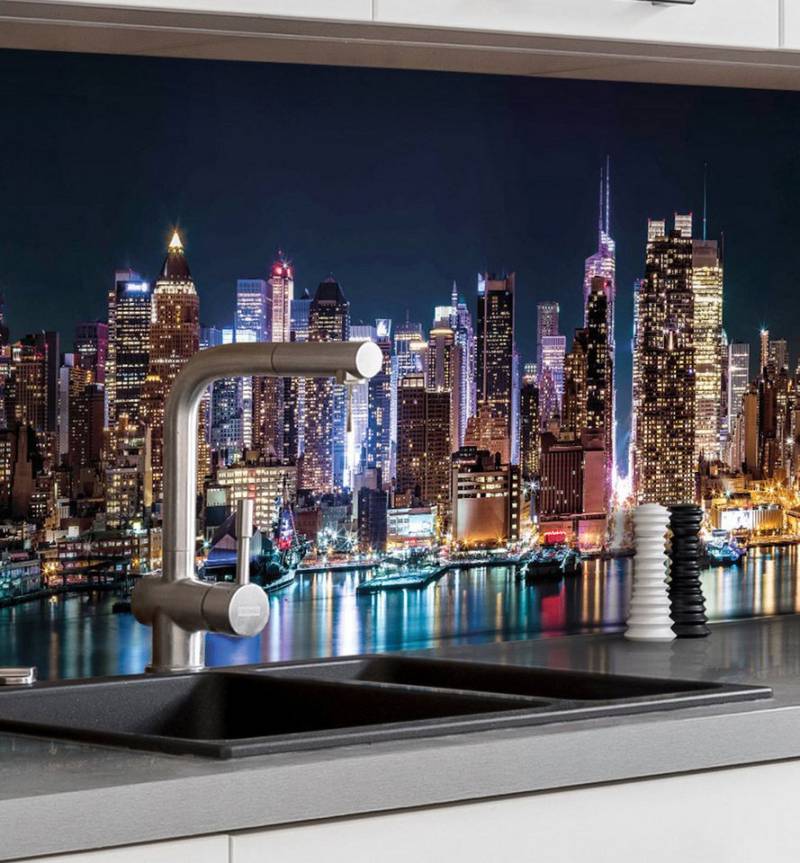 MyMaxxi Küchenrückwand Küchenrückwand selbstklebend Skyline Spritzschutz Folie, (Klebefolie passend geschnitten und gerollt B 60 cm x H 60 cm), Skyline B 60 cm x H 60 cm MyMaxxi Küchenrückwand Küchenrückwand selbstklebend Skyline Spritzschutz Folie, (Klebefolie passend geschnitten und gerollt B 60 cm x H 60 cm), Skyline B 60 cm x H 60 cm von MyMaxxi