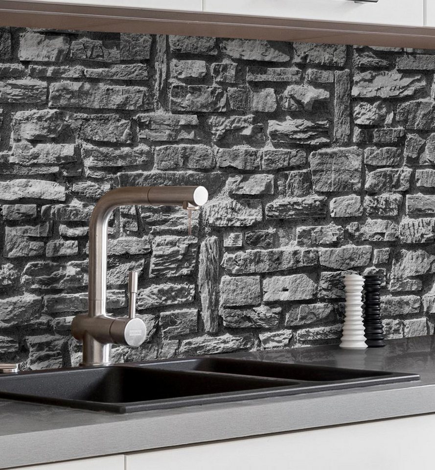 MyMaxxi Küchenrückwand Küchenrückwand selbstklebend Ziegelwand Grau Spritzschutz Folie, (Klebefolie passend geschnitten und gerollt B 60 cm x H 60 cm), Ziegelwand Grau B 60 cm x H 60 cm MyMaxxi Küchenrückwand Küchenrückwand selbstklebend Ziegelwand Grau Spritzschutz Folie, (Klebefolie passend geschnitten und gerollt B 60 cm x H 60 cm), Ziegelwand Grau B 60 cm x H 60 cm von MyMaxxi