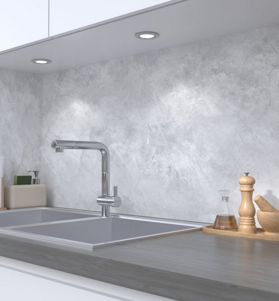 MyMaxxi Dekorationsfolie Küchenrückwand selbstklebend Beton in Marmor Optik Spritzschutz Folie, (Klebefolie passend geschnitten und gerollt), Selbstklebend, rückstandsfrei ablösbar MyMaxxi Dekorationsfolie Küchenrückwand selbstklebend Beton in Marmor Optik Spritzschutz Folie, (Klebefolie passend geschnitten und gerollt), Selbstklebend, rückstandsfrei ablösbar von MyMaxxi