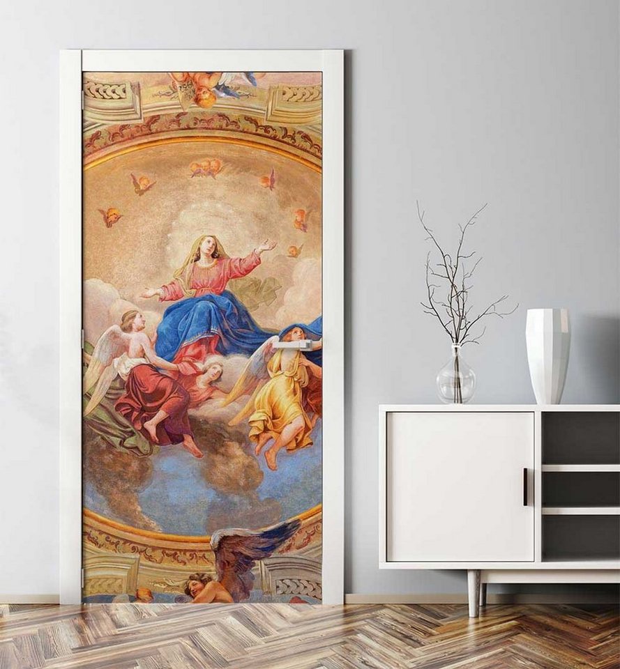 MyMaxxi Dekorationsfolie Türtapete Barock Gemälde Jungfrau Maria Türbild Türaufkleber Folie von MyMaxxi