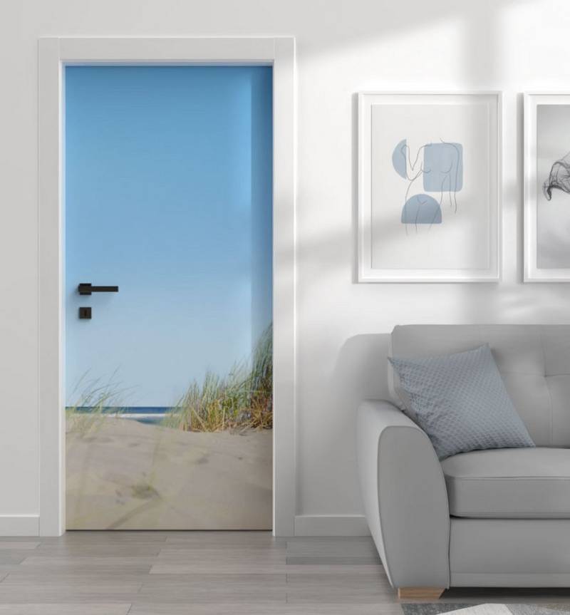 MyMaxxi Dekorationsfolie Türtapete Türposter Türfolie selbstklebend Sandstrand Türaufkleber, (Stil 11, 1St.}, Klebefolie Tür aufgerollt), Selbstklebend von MyMaxxi
