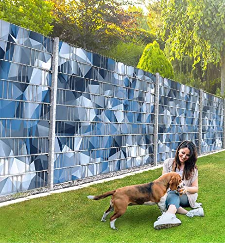 MyMaxxi Infinity Zaunsichtschutz | Cammo Blau Motiv 9 Streifen | Sichtschutzstreifen für Doppelstabmattenzaun | Windschutz Sonnenschutz Blickdicht | Sichtschutz Garten | Plane Sichtschutz MyMaxxi Infinity Zaunsichtschutz | Cammo Blau Motiv 9 Streifen | Sichtschutzstreifen für Doppelstabmattenzaun | Windschutz Sonnenschutz Blickdicht | Sichtschutz Garten | Plane Sichtschutz von MyMaxxi