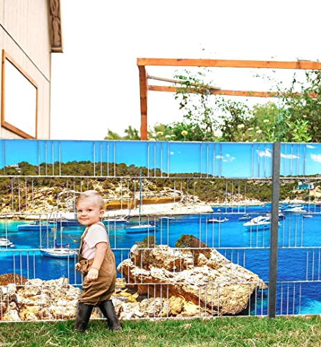 MyMaxxi Infinity Zaunsichtschutz | Strand 02 beide Teile Motiv 5 Streifen | Sichtschutzstreifen für Doppelstabmattenzaun | Windschutz Sonnenschutz Blickdicht | Sichtschutz Garten | Sichtschutz MyMaxxi Infinity Zaunsichtschutz | Strand 02 beide Teile Motiv 5 Streifen | Sichtschutzstreifen für Doppelstabmattenzaun | Windschutz Sonnenschutz Blickdicht | Sichtschutz Garten | Sichtschutz von MyMaxxi