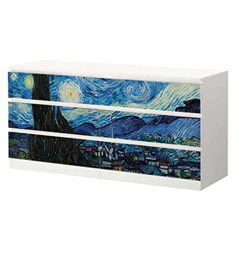 MyMaxxi - Klebefolie Möbel passend für IKEA Malm Kommode - Motiv Misty Forest - Möbelfolie selbstklebend - Dekofolie Tattoo Aufkleber Folie für Wohnzimmer, malm_Groesse:6 Schubladen breit MyMaxxi - Klebefolie Möbel passend für IKEA Malm Kommode - Motiv Misty Forest - Möbelfolie selbstklebend - Dekofolie Tattoo Aufkleber Folie für Wohnzimmer, malm_Groesse:6 Schubladen breit von MyMaxxi