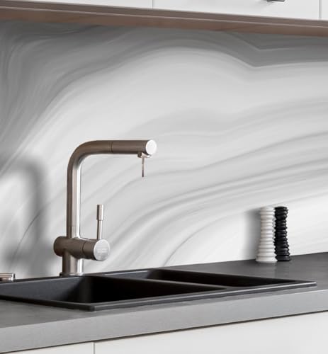 MyMaxxi Küchenrückwand Folie selbstklebend matt Versteift - einfache Montage ohne Bohren - Motiv Marmor grau 60cm hoch - Spritzschutz Küche Klebefolie - Mauer Steine 400 x 60cm MyMaxxi Küchenrückwand Folie selbstklebend matt Versteift - einfache Montage ohne Bohren - Motiv Marmor grau 60cm hoch - Spritzschutz Küche Klebefolie - Mauer Steine 400 x 60cm von MyMaxxi