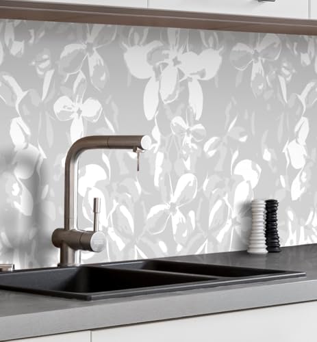 MyMaxxi Küchenrückwand Folie selbstklebend matt - einfache Montage ohne Bohren - Motiv Struktur 01 60cm hoch - Spritzschutz Küche Klebefolie - Pflanzen Natur 60 x 60cm von MyMaxxi