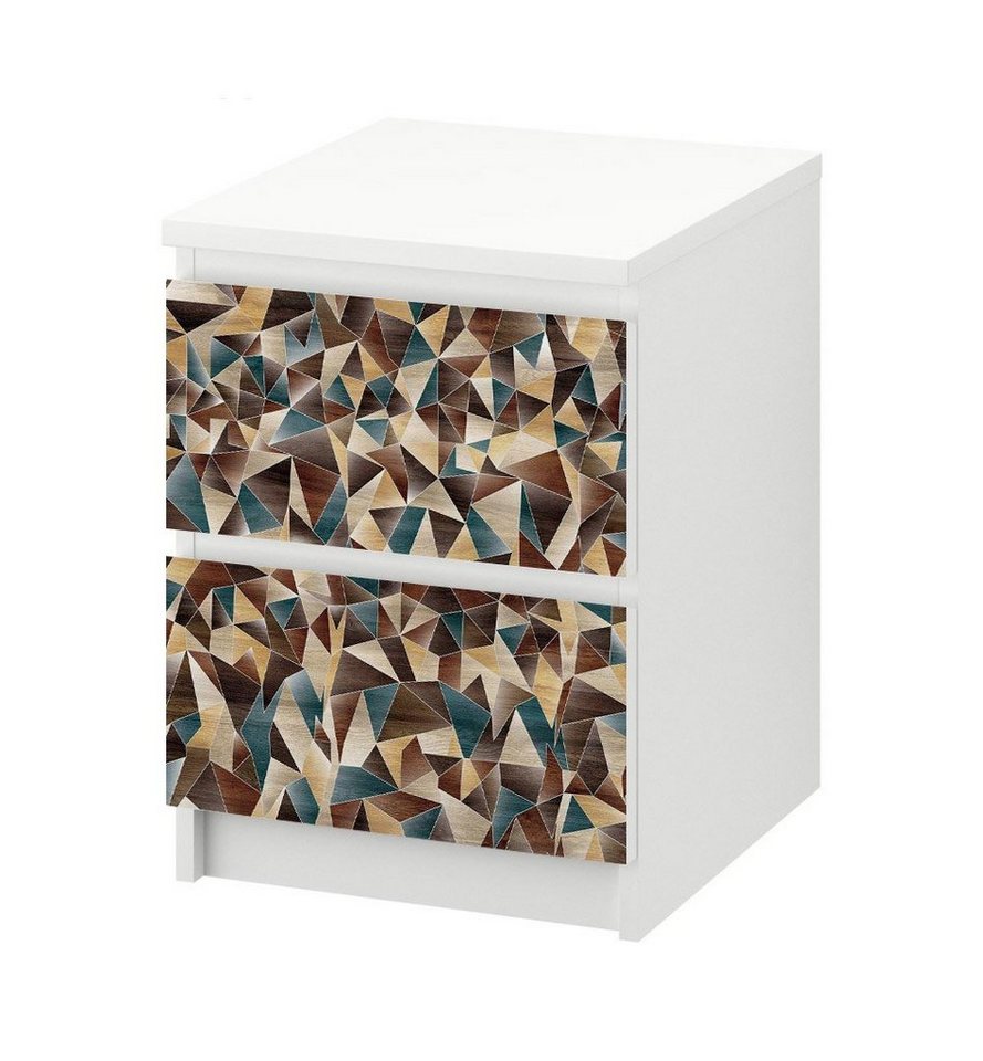 MyMaxxi Möbelfolie Kommodenaufkleber Malm kleine Dreiecke in Holz Farben Möbelfolie Folie, (Ein Aufkleber je Schublade), Selbstklebend, rückstandsfrei ablösbar MyMaxxi Möbelfolie Kommodenaufkleber Malm kleine Dreiecke in Holz Farben Möbelfolie Folie, (Ein Aufkleber je Schublade), Selbstklebend, rückstandsfrei ablösbar von MyMaxxi