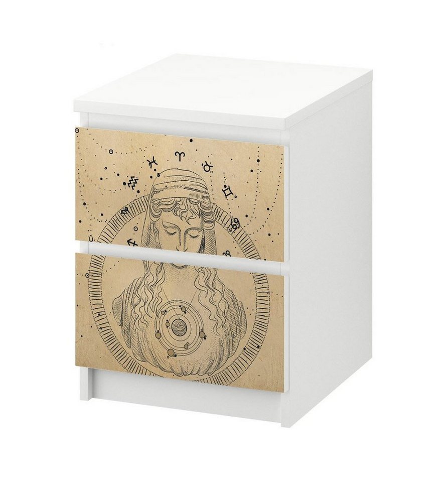 MyMaxxi Möbelfolie Kommodenaufkleber Malm Astrologie Geist Zodiac Klebefolie Möbelfolie, (Zodiac Geist, 1St.}, Ein Aufkleber je Schublade), Selbstklebend MyMaxxi Möbelfolie Kommodenaufkleber Malm Astrologie Geist Zodiac Klebefolie Möbelfolie, (Zodiac Geist, 1St.}, Ein Aufkleber je Schublade), Selbstklebend von MyMaxxi