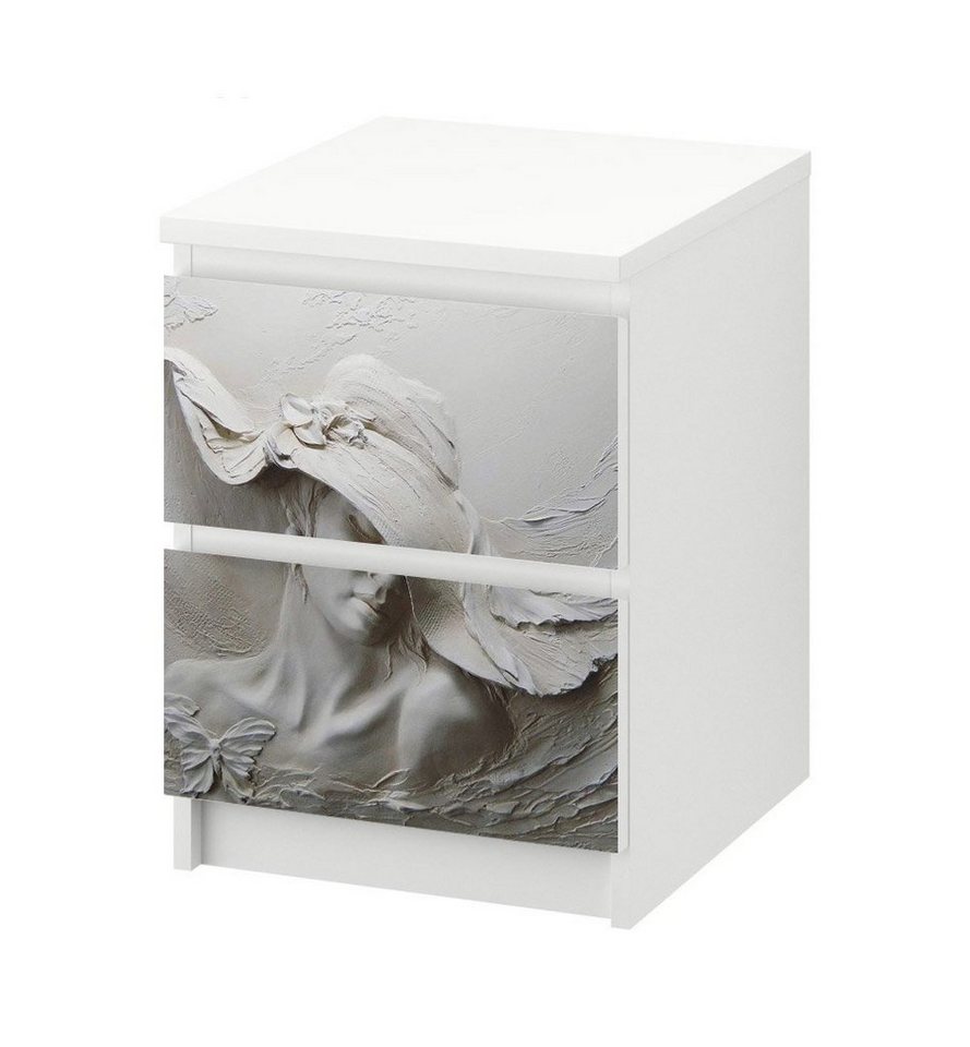 MyMaxxi Möbelfolie Kommodenaufkleber Malm Statue Frau mit Hut 3D Klebefolie Möbelfolie, (Statue Frau mit Hut, 1St.}, Ein Aufkleber je Schublade), Selbstklebend MyMaxxi Möbelfolie Kommodenaufkleber Malm Statue Frau mit Hut 3D Klebefolie Möbelfolie, (Statue Frau mit Hut, 1St.}, Ein Aufkleber je Schublade), Selbstklebend von MyMaxxi