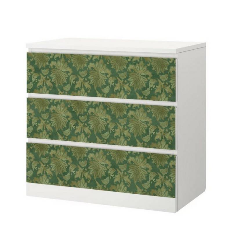 MyMaxxi Möbelfolie MyMaxxi - Klebefolie Möbel kompatibel mit IKEA Malm Kommode - Motiv Vintage grüne Ornamente Flora - Möbelfolie selbstklebend - Dekofolie Tattoo Aufkleber Folie - Pflanzen Blätter MyMaxxi Möbelfolie MyMaxxi - Klebefolie Möbel kompatibel mit IKEA Malm Kommode - Motiv Vintage grüne Ornamente Flora - Möbelfolie selbstklebend - Dekofolie Tattoo Aufkleber Folie - Pflanzen Blätter von MyMaxxi