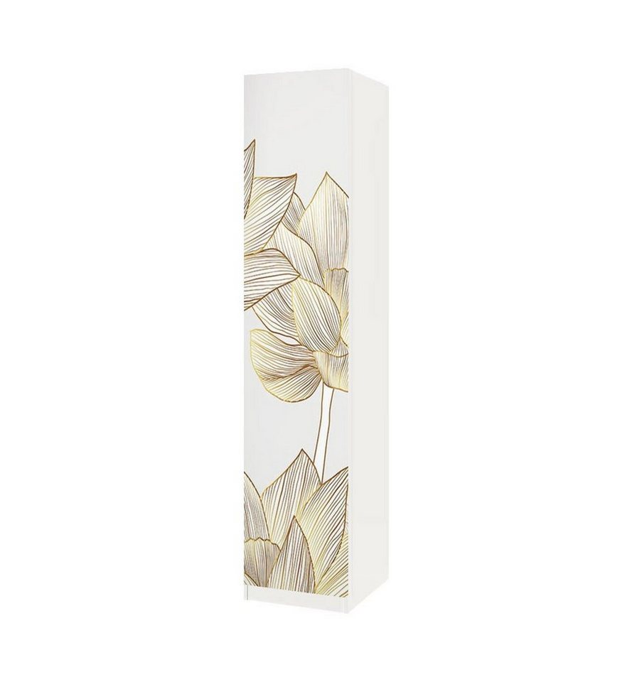 MyMaxxi Möbelfolie Schrankaufkleber Pax abstrakte Blumen gold weiß Möbelfolie Folie MyMaxxi Möbelfolie Schrankaufkleber Pax abstrakte Blumen gold weiß Möbelfolie Folie von MyMaxxi