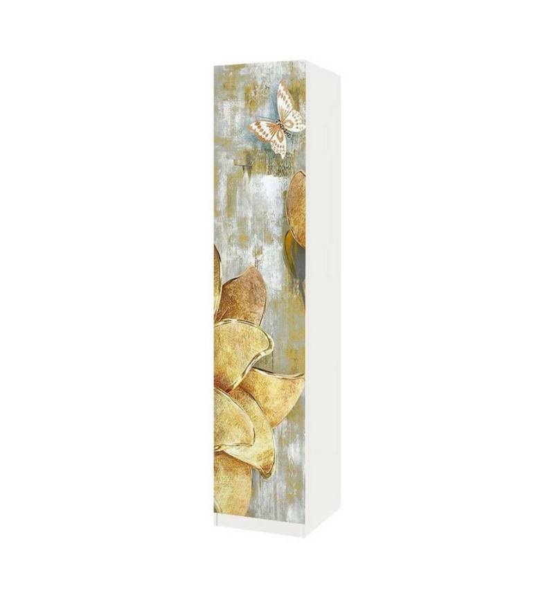 MyMaxxi Möbelfolie Schrankaufkleber Pax Blühende Blume mit Diamanten Möbelfolie Folie von MyMaxxi