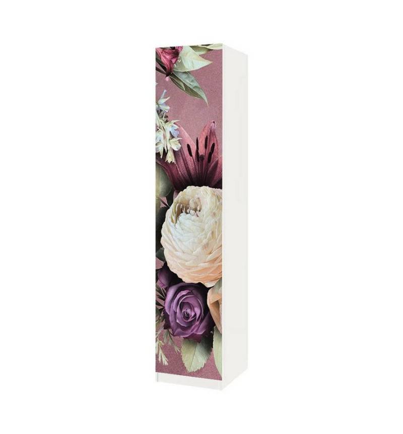 MyMaxxi Möbelfolie Schrankaufkleber Pax Purpur blühende Blumen Möbelfolie Folie von MyMaxxi