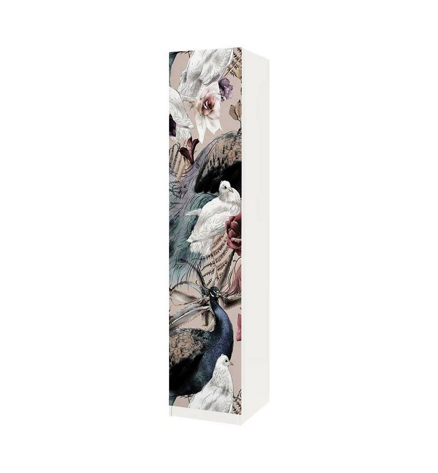 MyMaxxi Möbelfolie Schrankaufkleber Pax Vintage Blumen Vogel Klebefolie Möbelfolie Folie MyMaxxi Möbelfolie Schrankaufkleber Pax Vintage Blumen Vogel Klebefolie Möbelfolie Folie von MyMaxxi