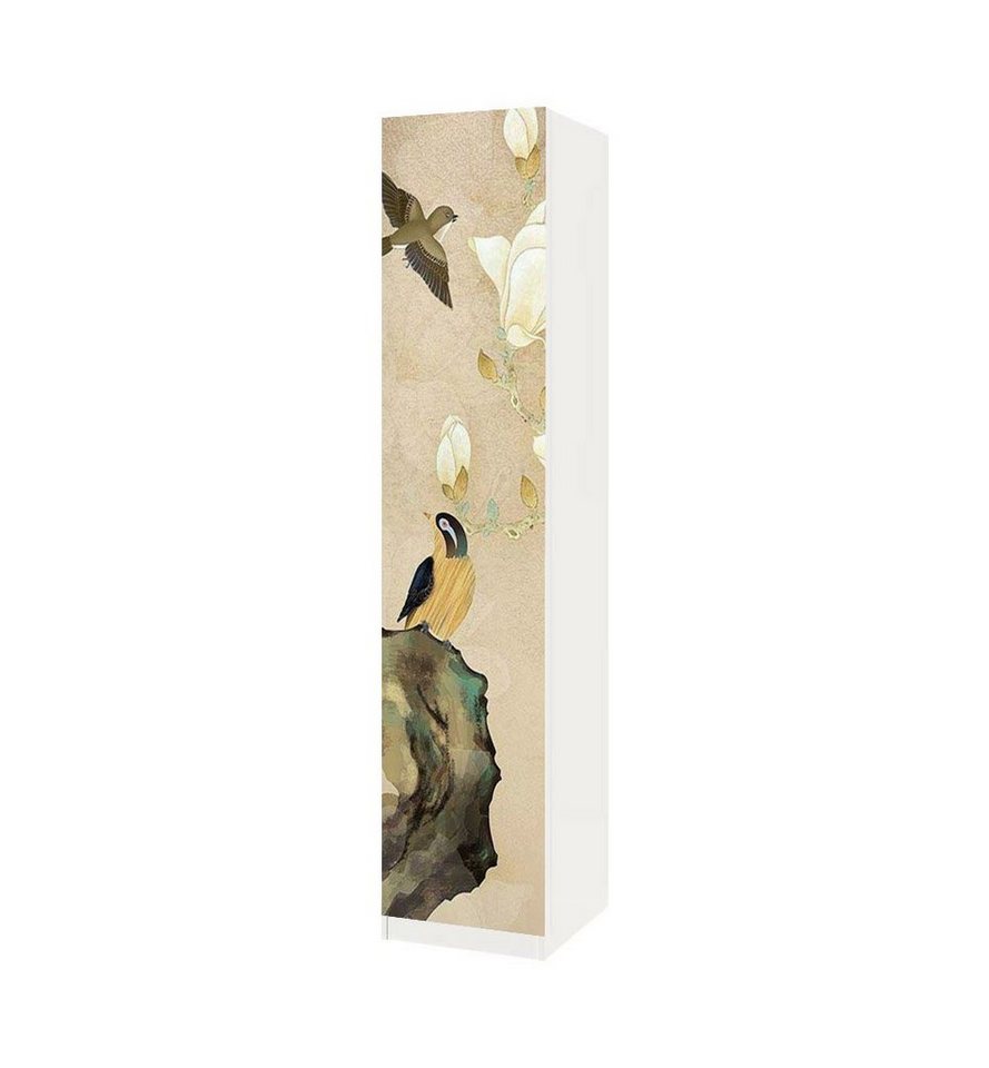MyMaxxi Möbelfolie Schrankaufkleber Pax Vintage Vögel mit Blumen Möbelfolie Folie MyMaxxi Möbelfolie Schrankaufkleber Pax Vintage Vögel mit Blumen Möbelfolie Folie von MyMaxxi