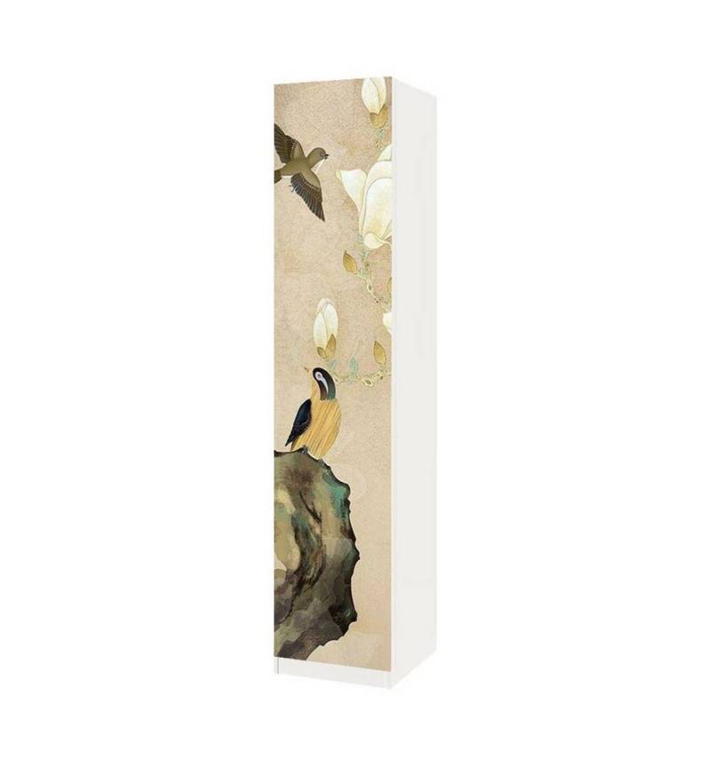 MyMaxxi Möbelfolie Schrankaufkleber Pax Vintage Vögel mit Blumen Möbelfolie Folie von MyMaxxi