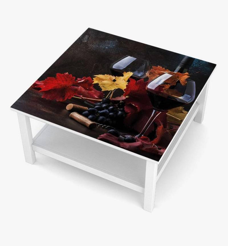 MyMaxxi Möbelfolie Tischfolie Glas mit Rotwein Bubblefree selbstklebend Folie, (Klebefolie passend geschnitten und gerollt) von MyMaxxi
