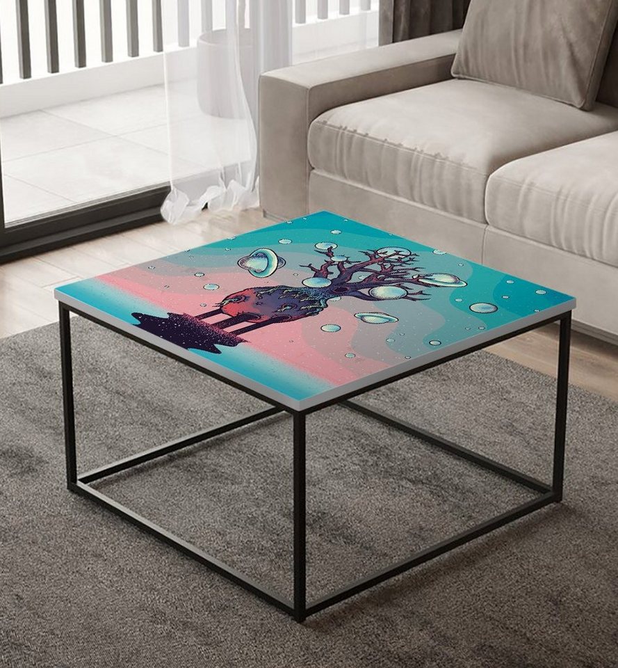 MyMaxxi Möbelfolie Tischfolie Weltraum Baum auf Planet farbvoll selbstklebend Folie, (Weltraum Baum farbvoll, 1St.}, Klebefolie passend geschnitten und gerollt), Selbstklebend von MyMaxxi