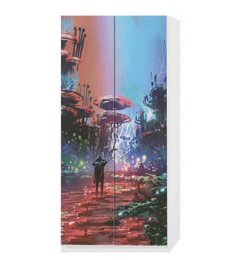 MyMaxxi Möbelfolie Schrankaufkleber Pax Korallen Kunst Klebefolie Möbelfolie Folie von MyMaxxi