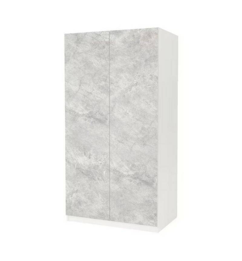 MyMaxxi Möbelfolie Schrankaufkleber Pax Beton in Marmor Optik Klebefolie Möbelfolie Folie, (2St.}, Ein Aufkleber je Schranktür), Selbstklebend, rückstandsfrei ablösbar von MyMaxxi