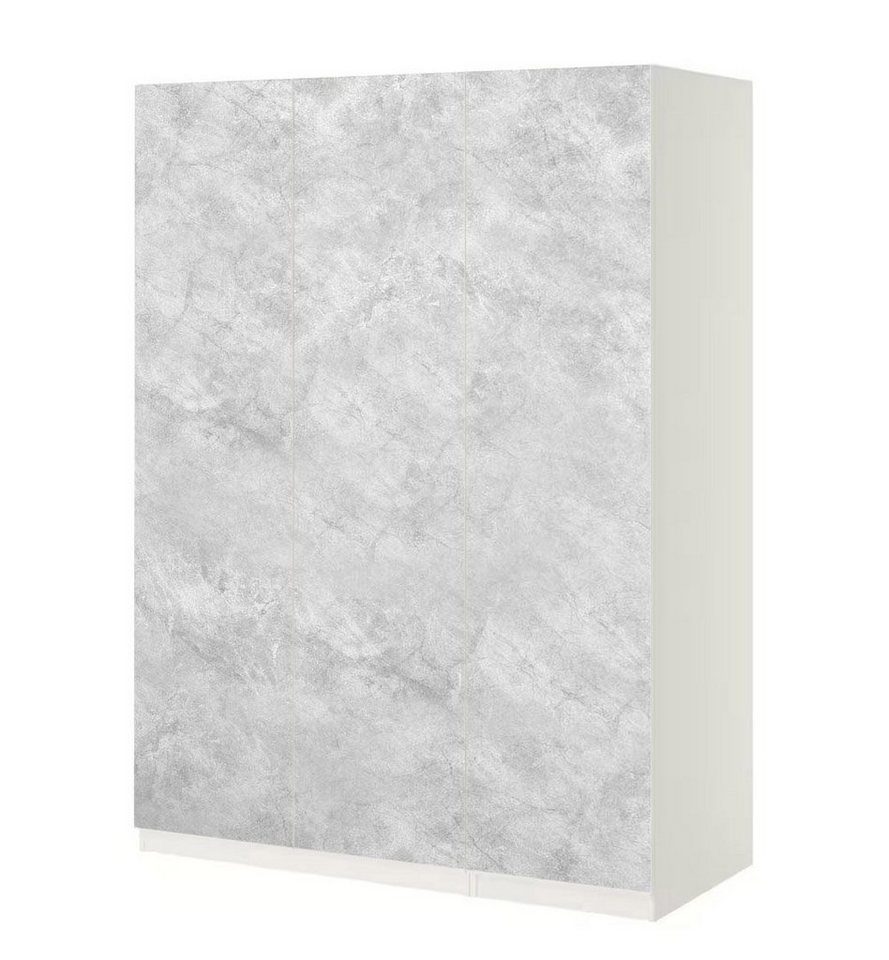 MyMaxxi Möbelfolie Schrankaufkleber Pax Beton in Marmor Optik Klebefolie Möbelfolie Folie, (3St) von MyMaxxi