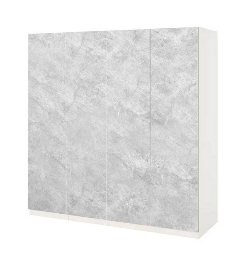 MyMaxxi Möbelfolie Schrankaufkleber Pax Beton in Marmor Optik Klebefolie Möbelfolie Folie, (4St.}, Ein Aufkleber je Schranktür), Selbstklebend, rückstandsfrei ablösbar von MyMaxxi