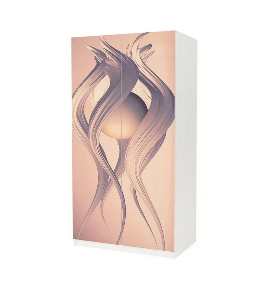 MyMaxxi Möbelfolie Schrankaufkleber Pax Kugel abstrakt Klebefolie Möbelfolie Folie, (Kugel abstrakt, 2St.}, Ein Aufkleber je Schranktür), Selbstklebend von MyMaxxi