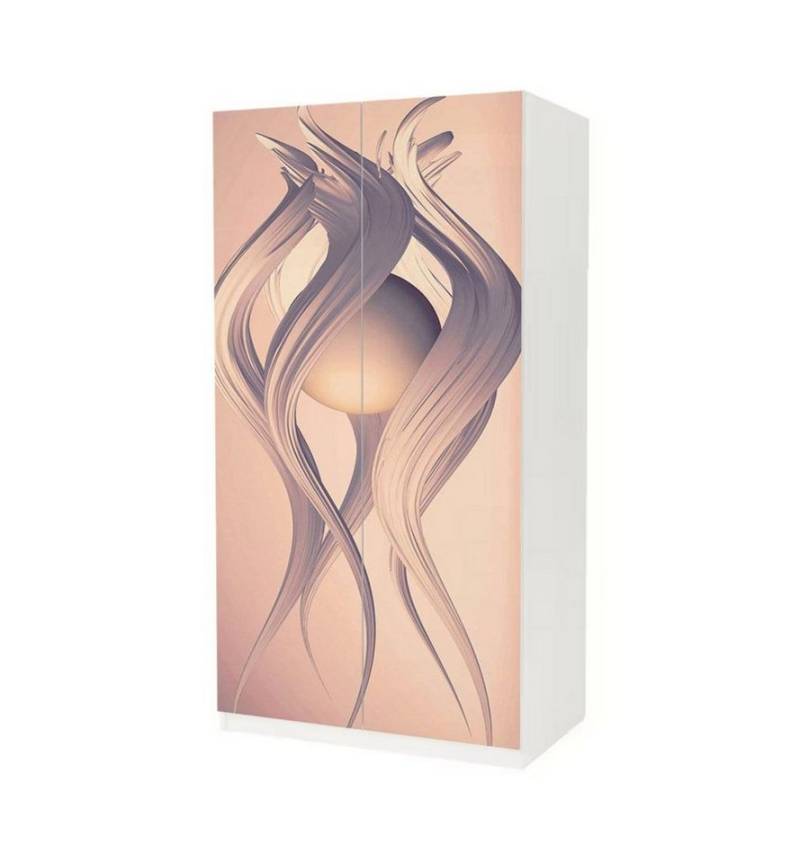 MyMaxxi Möbelfolie Schrankaufkleber Pax Kugel abstrakt Klebefolie Möbelfolie Folie, (Kugel abstrakt, 2St.}, Ein Aufkleber je Schranktür), Selbstklebend von MyMaxxi